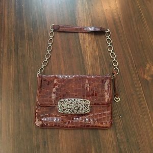 Brighton handbag brown croc